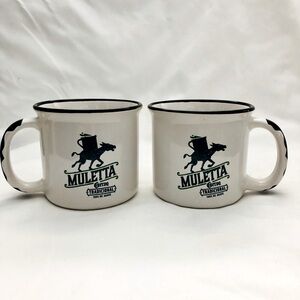 Muletta Cuervo Tradicional 100% DE AGAVE Ceramic Coffee Cup Mug 8oz - Set of 2